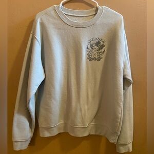 Disney Stitch crewneck size large green cotton polyester